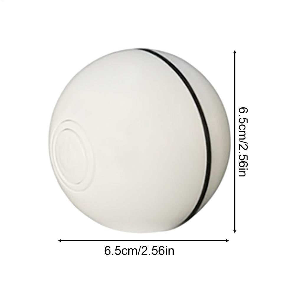 Cat Ball Toy Lighted Interactive Kitten Ball Automatic Moving Kitten Toy for Indoor Cats Relieves Boredom & Encourages Play