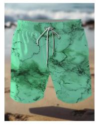 Men s crack chart, table shorts for Hawaiian swimsuits, vacation, beach shorts for men s summer vacation S