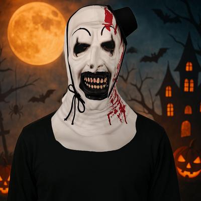 Halloween Horror Clown Latex Mask, Role-playing Props, Cos Costume Mask, Haunted House Decoration, Escape Room, Perfect Gift