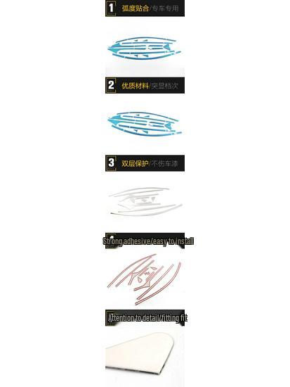 17-18 Song Car Window Trim: Anti-Scratch Bright Decorative Strip