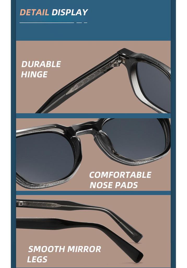 Classic Retro Square Frame High-End Sunglasses: Unisex Fashion