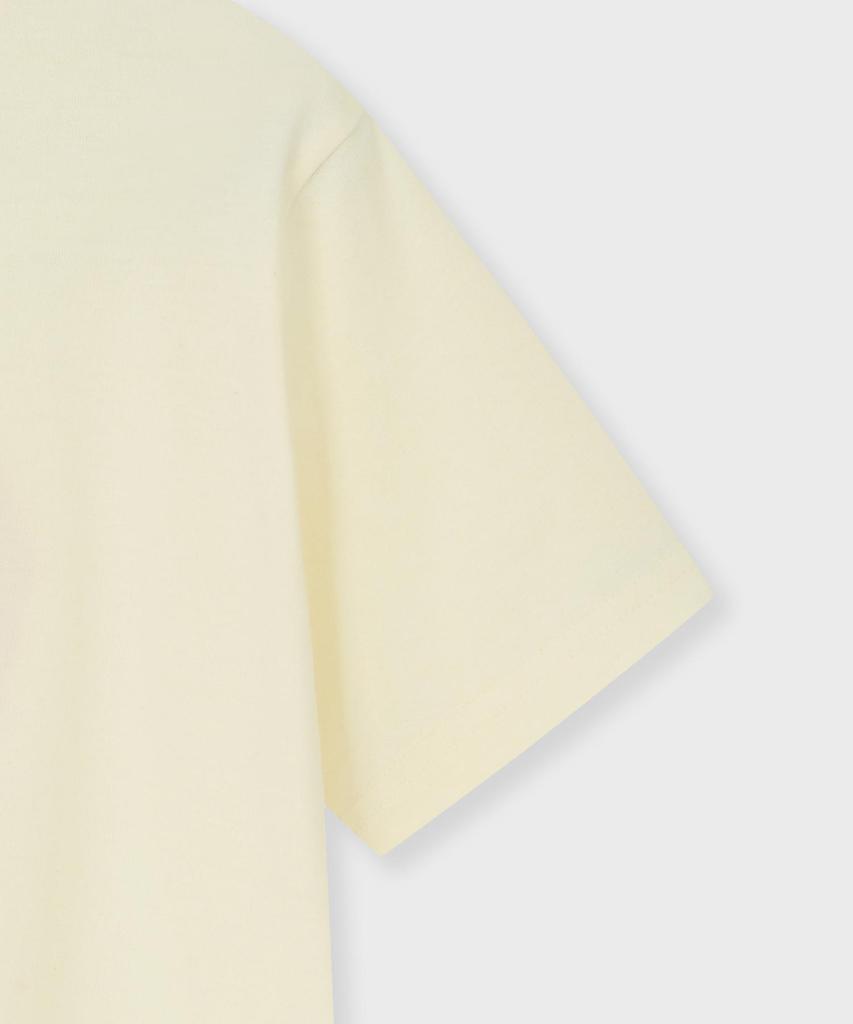 FALLETT Cake Drawing Short Sleeve T-Shirt Yellow