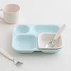 Infant Plate Tableware Tackaon Deep 4-hole Plate + Dedicated Ball Anti-slip Baby Infant Child Kindergarten Daycare Center