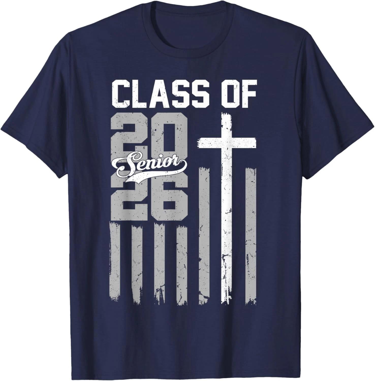 Senior Class of 2026 Christian American Flag 2026 Graduation Unisex T-Shirt Unisex T-Shirt XXXXL