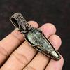 Seraphinite Copper Pendant Copper Wire Wrapped Pendant Gemstone Designer Jewelry Moonstone Pendant Handmade Jewelry Seraphinite Gift For Mom