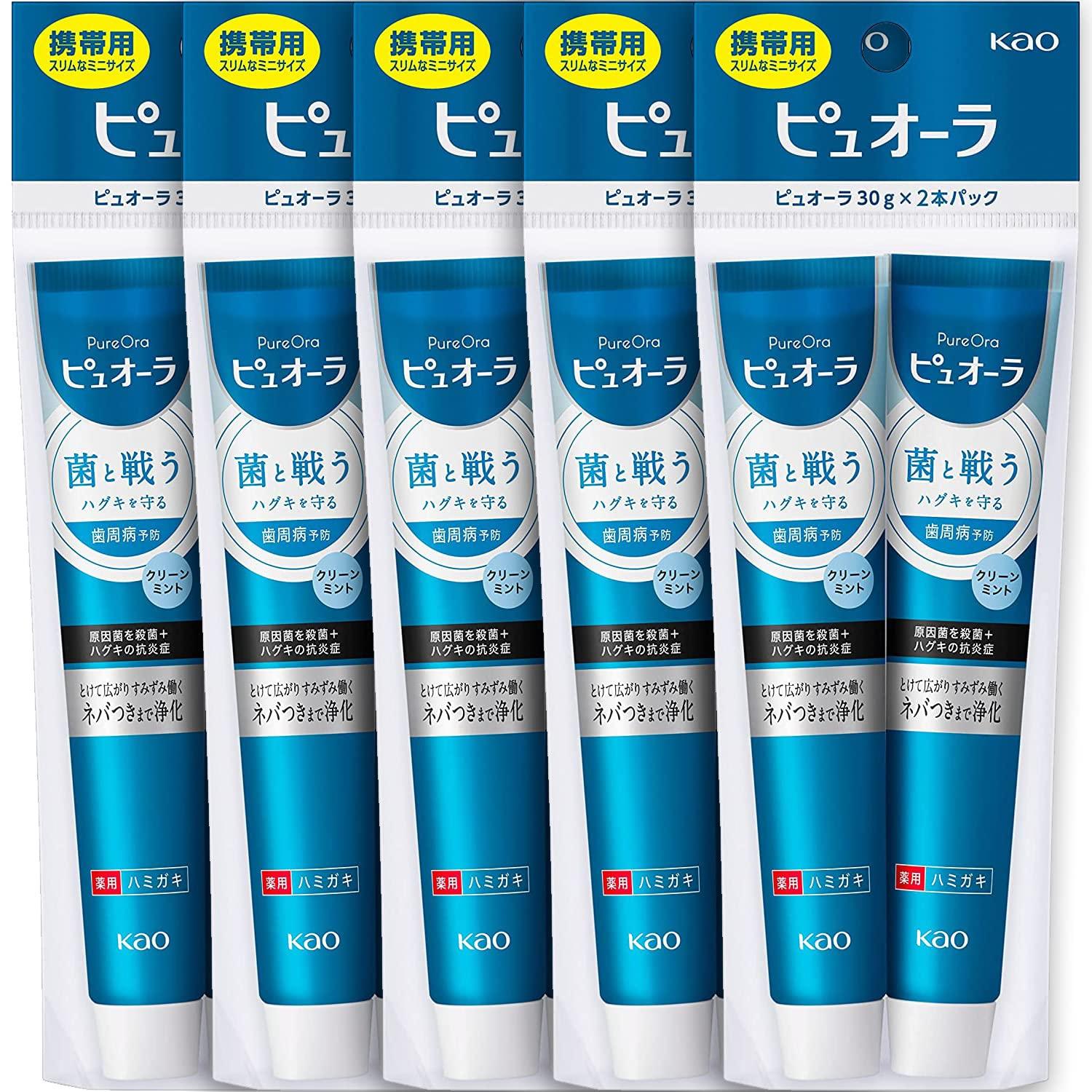 

Лекарственный Pyuora Clean Mint Mini 30 г x 2 флакона x 5 штук набор [Kao]