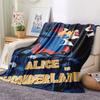 1PC  Alice Wonderland Tale Blanket, High quality Comfortable for All Seasons, Home Decor, Warmth and Comfort