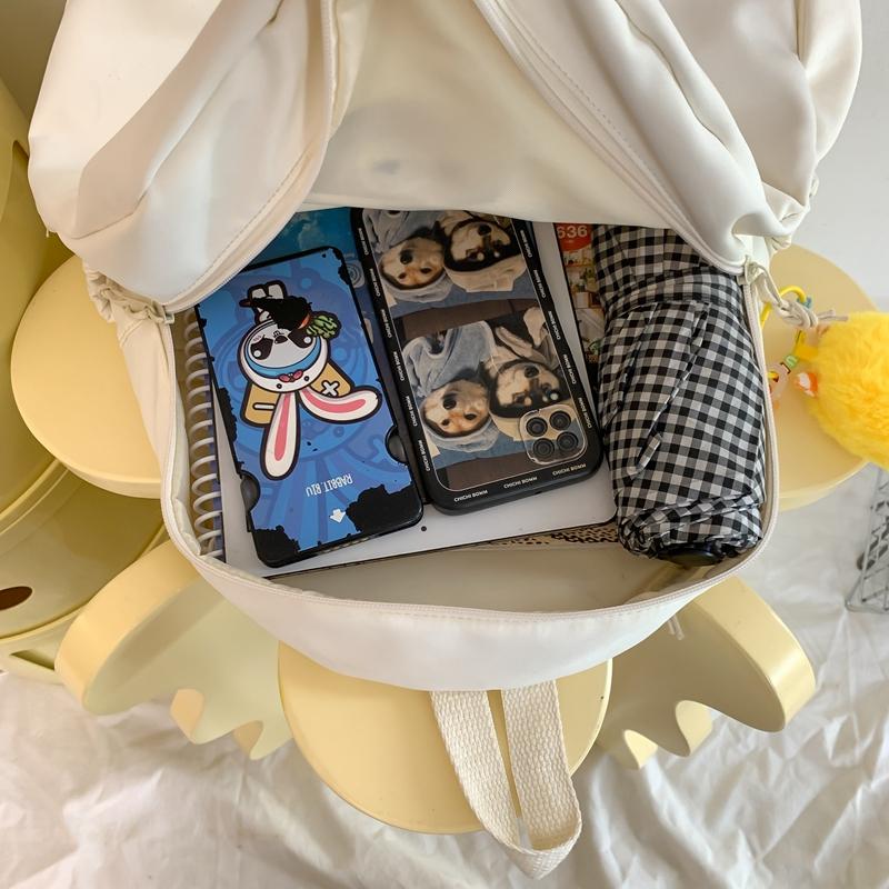 Quirky Japanese Style Ugly Adorable Cartoon Chicken Backpack for Elementary And Middle School Girls Lightweight Dual Shoulder...