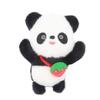 Adorable Panda Plush Keychain With Fruity Backpack Charm Premium Mink Fur Cute Animal Toy