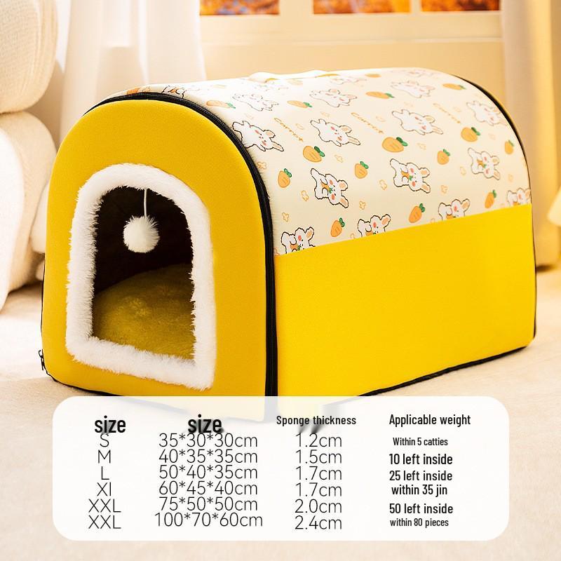 Autumn & Winter Deep Sleep Pet Bed for Large Dogs & Cats