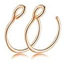 Labret Nose Piercings Jewelry 20G Stainless Steel Hoop Nose Ring Hypoallergenic CZ Hoop Tragus Cartilage Nose Rings