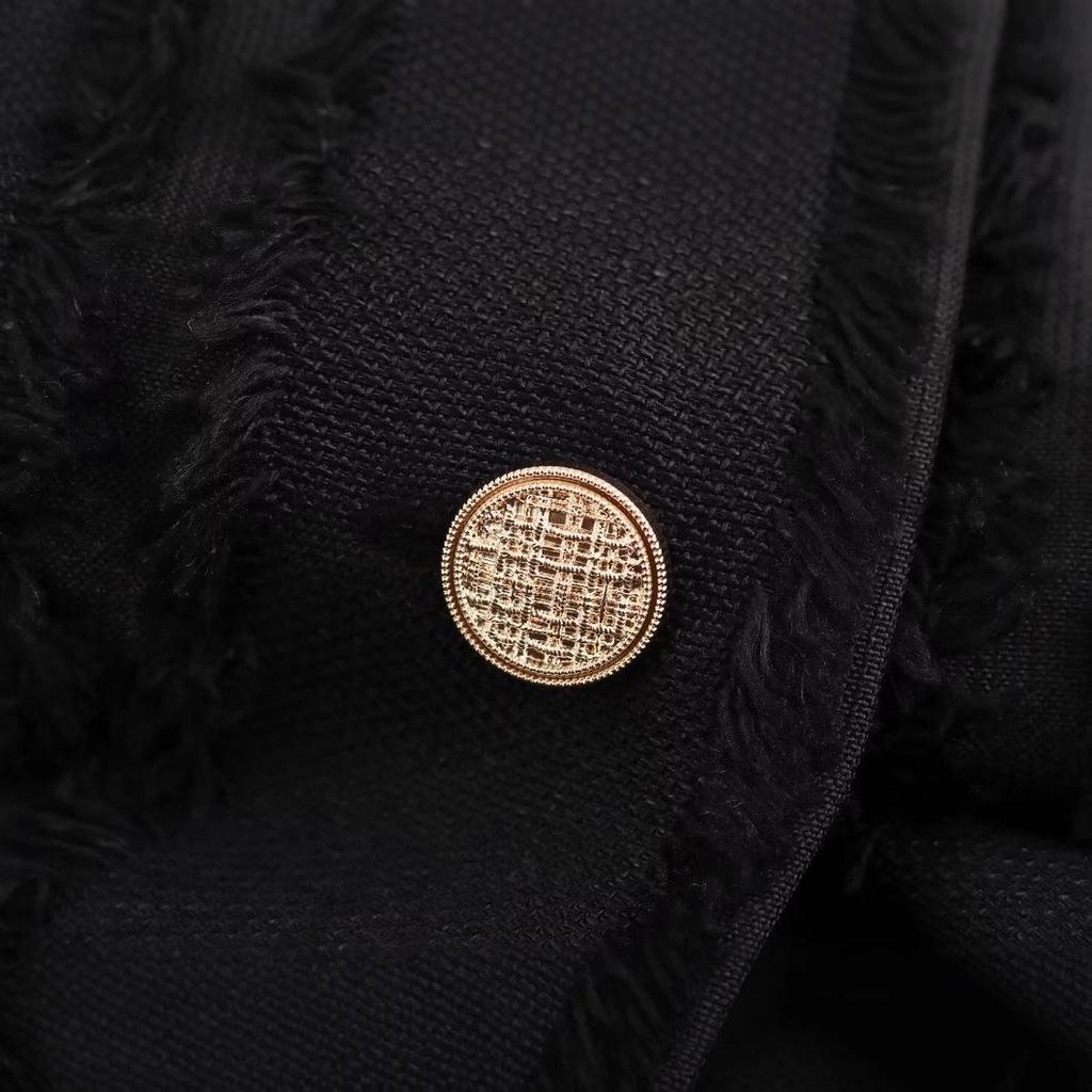 2025 Spring Women's Sleeveless Double-Breasted Waist-Hugging Dress - European & American Style Fashion