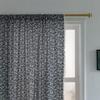 Finished Curtains Cotton And Linen Fabric Printing Floral Fresh Small Window Semi-Blackout Balcony Bay Window Curtain