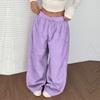 Women's Casual And Fashionable Elastic Waist Loose Wide Leg Pants