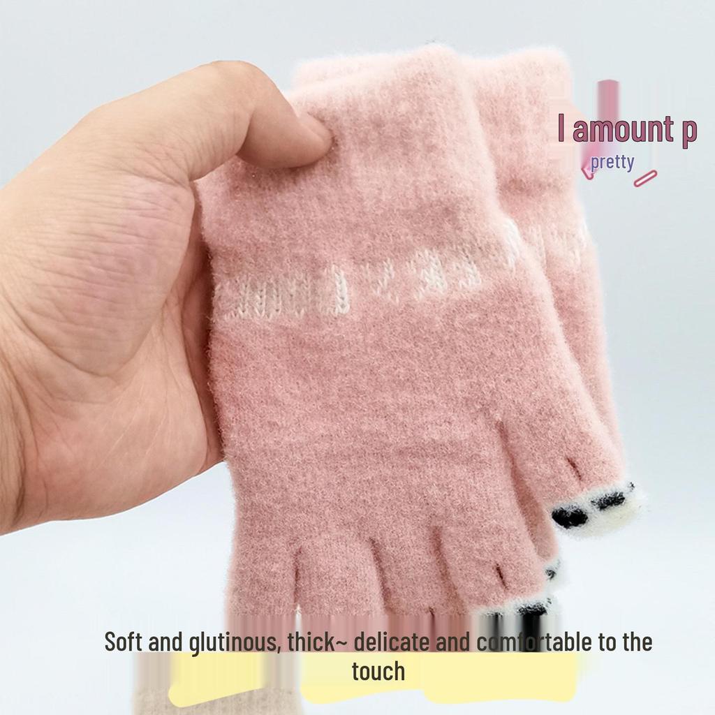 Newcomer Discount: Warm, Windproof Knitted Gloves for Winter Riding