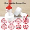 Large Cartoon Praise Stamp for Primary Students - Round Encouragement Stamp for Homework & Class Comments