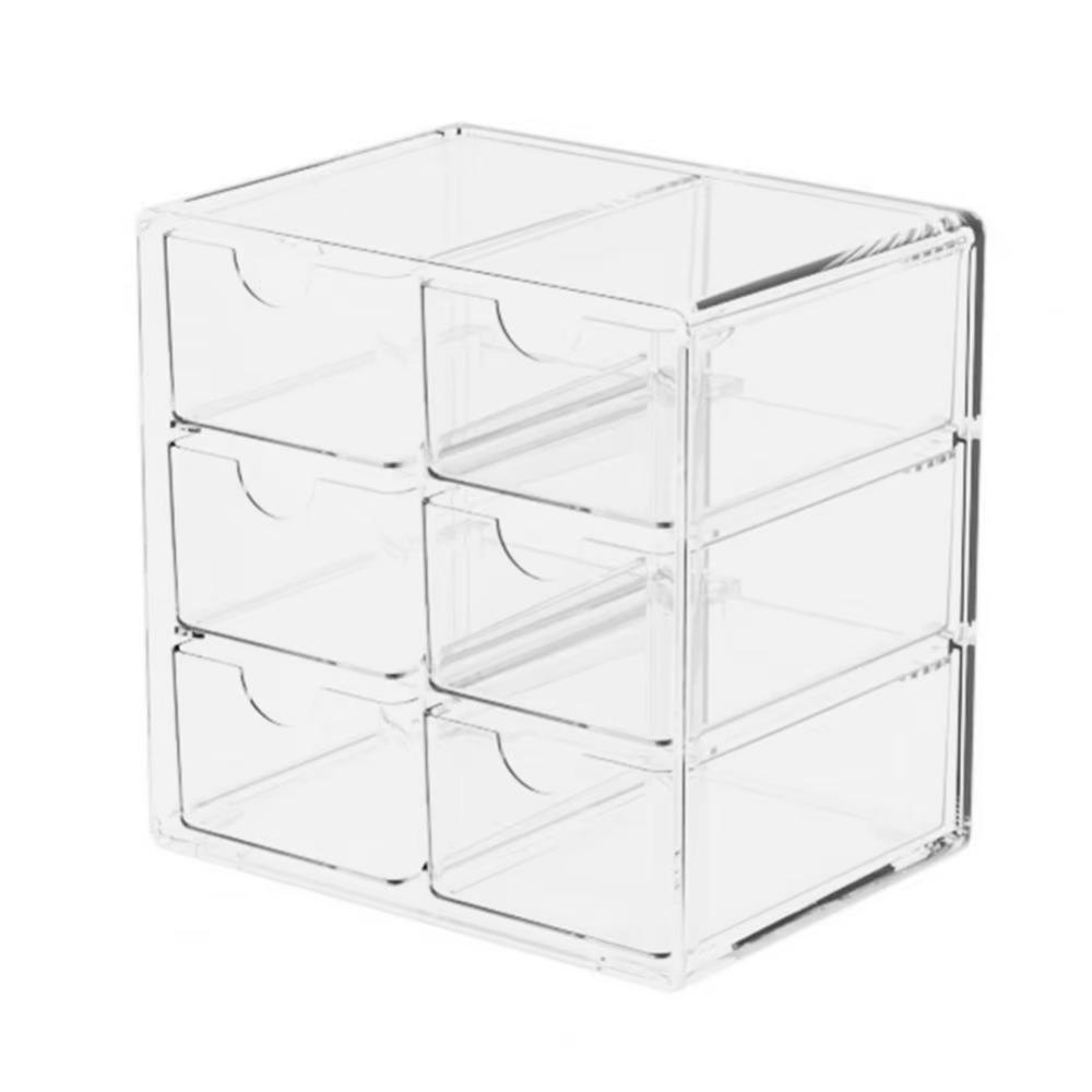 Large-capacity Makeup Storage Drawers Multi Grid Cabinet Desktop Organizer Bedroom