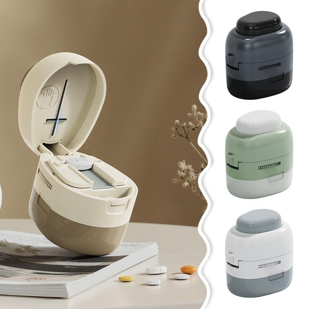Multifunctional Quartering Pill Cutter Dustproof Medicine Pill Cutter  for Small or Large Pills