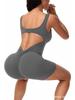 Seamless Sexy Peach Butt Yoga Bodysuit with Integrated Beautiful Back Design