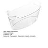 Ice Bucket Transparent 6.5L Large Capacity Drink Cooler for Wine Beer Champagne Thickened Food-Grade Plastic Barrel with Handle Portable Party Chiller