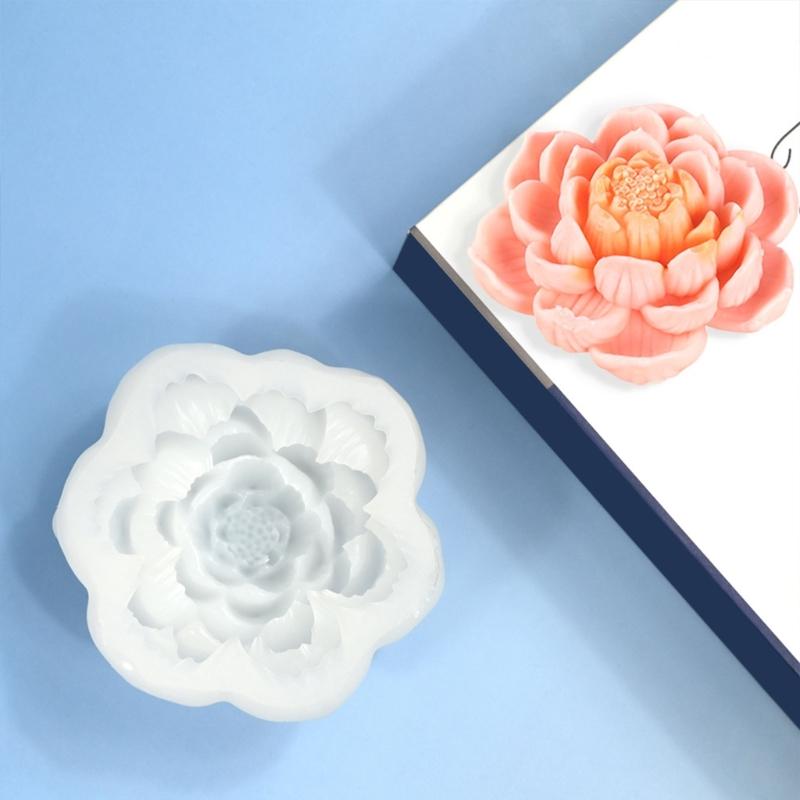 Delicate Kitchen Silicone Baking Molds Heatproof Silicone Flower Cake Crafting Moulds for Birthday and Festival Treats