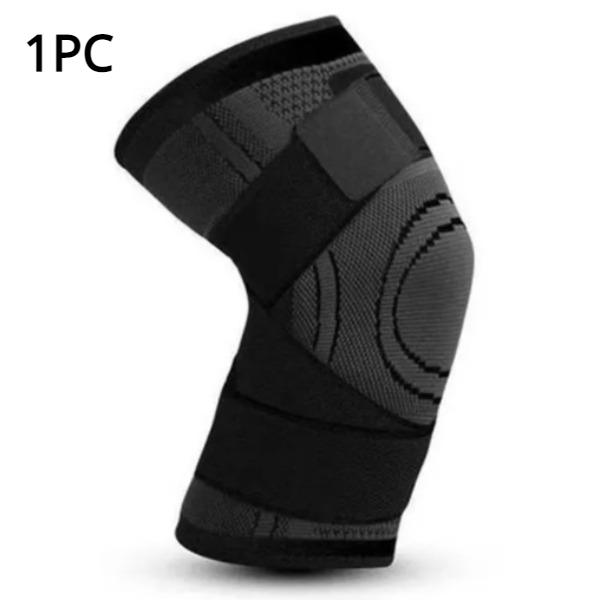 Joelheiras esportivas pressurizadas elásticas, suporte para joelho, fitness, basquete, vôlei, protetor de articulações, 1 ou 2 peças