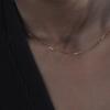 NJ JEWELRY Wire Silky Chain #square Necklace (14k/18k)