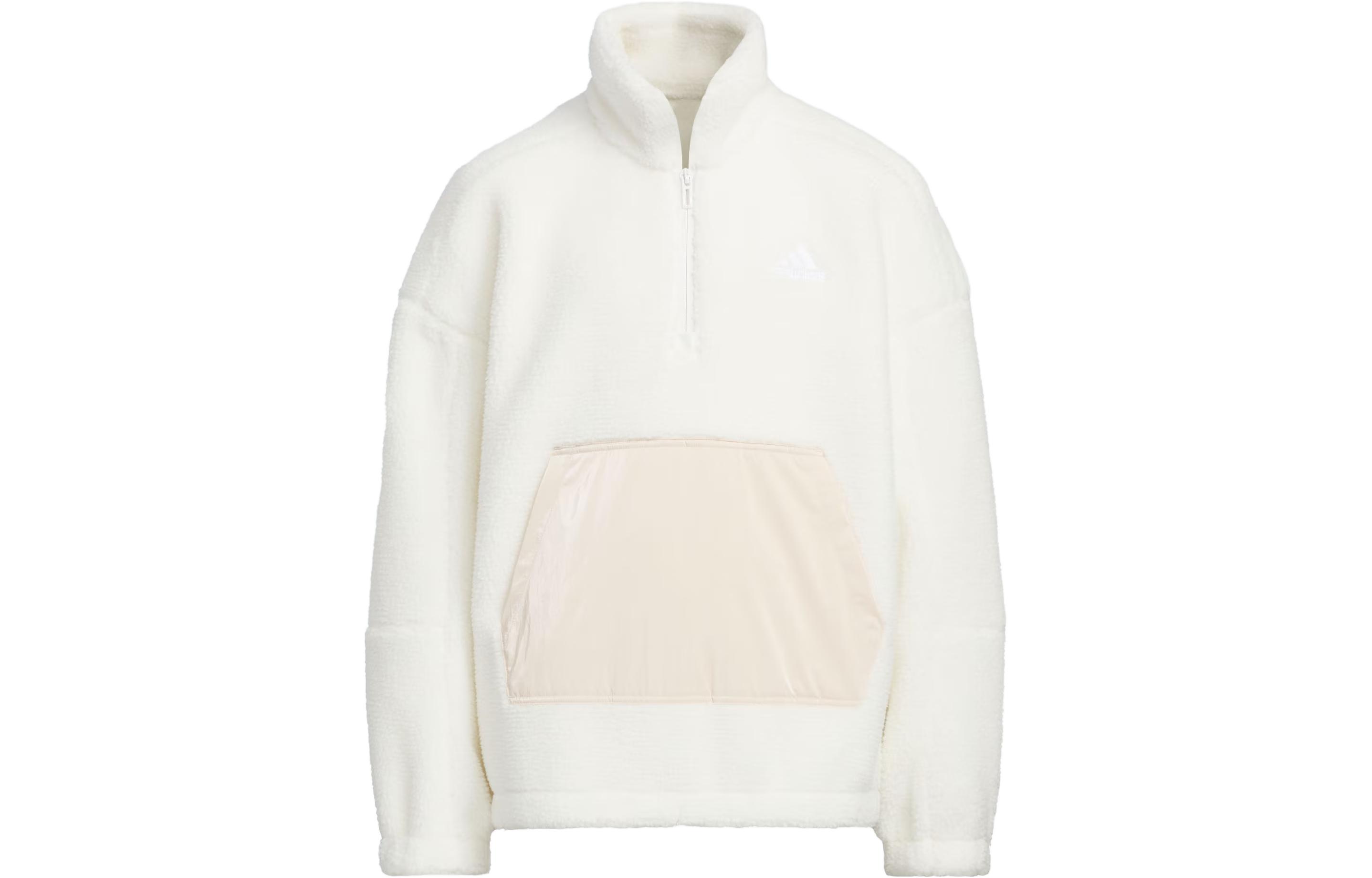 Adidas Kids Tops Stand Collar Thickened And Fleece Lined IN5233 128