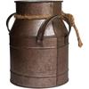 2pcs Vintage Rustic Antique Decorative Flower Vase Shabby Chic Classy Designed Metal Vase Primitive Distressed Iron Vase Bucket
