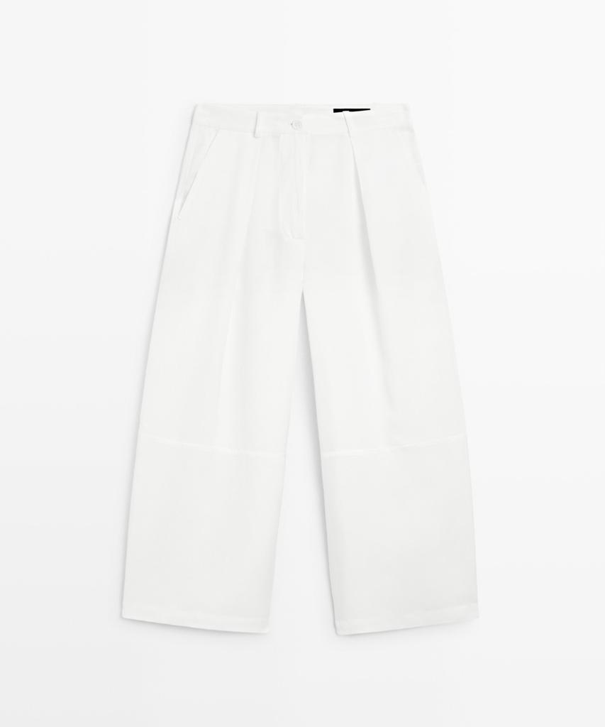 Masimodutti Fluid Sarouel Pants Seam Detail