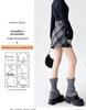 Women's High Waist Plaid Wool A-Line Skirt - Retro Style for Spring and Autumn