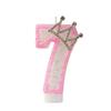 Creative First Birthday Number Candle with Crown - Princess Party Cake Decoration