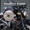Motorcycle Water Temperature Mini 3 In 1 Gauge Voltage Time With Touch Function Automatically Adjust Brightness Meter