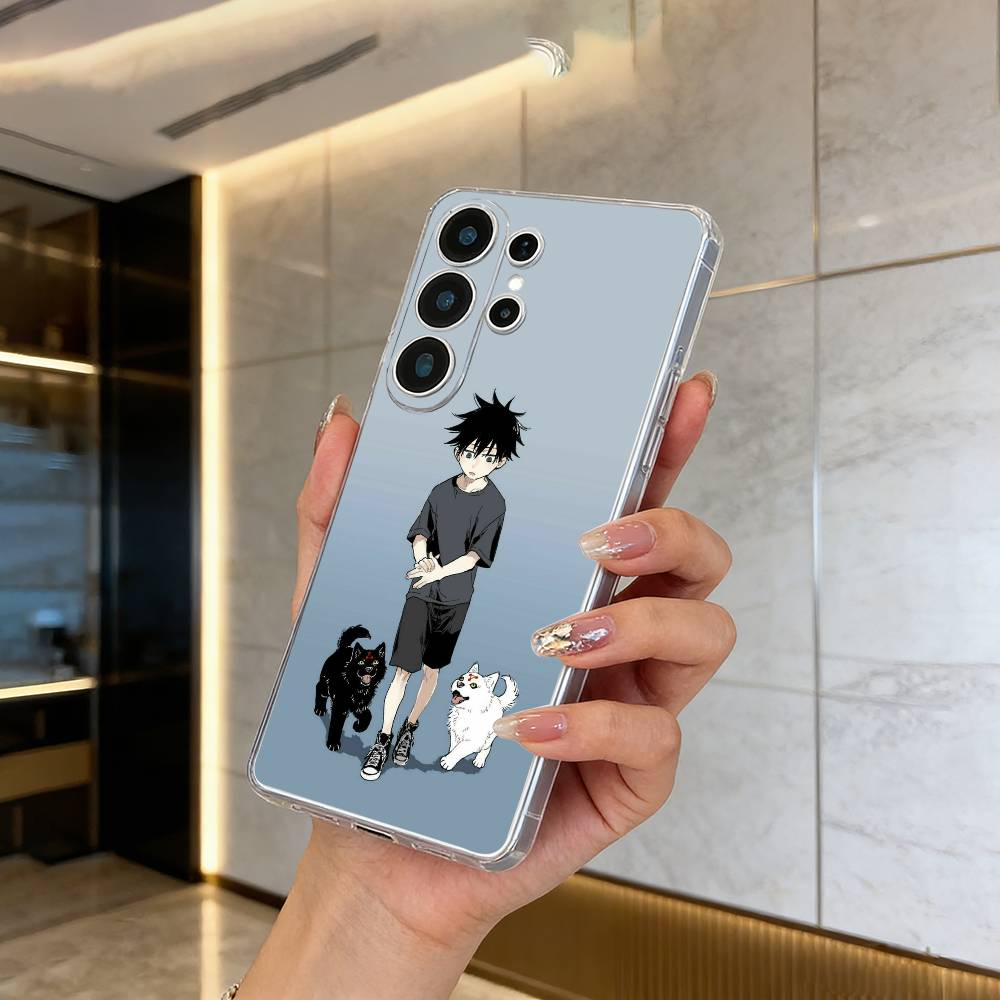 

Прозрачный чехол для телефона Megumi Fushiguro-J-Jujutsu- K-aisen для Samsung S25, S24, S21, S22, S23, S30, Ultra, S20, Plus, FE, Lite Samsung S20plus5G