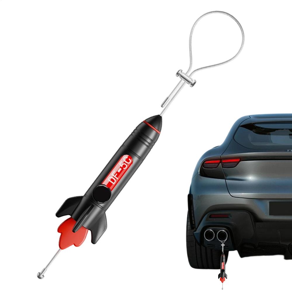 Anti Static Grounding Strap For Car 3D Rocket Shape Wire Electrostatic Strip Adjustable Car Anti Static Strip For Safe Driving TRIANGLE