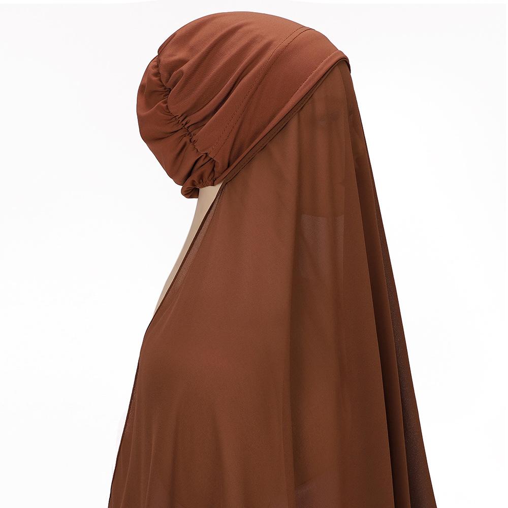 Pearl Chiffon, Convenient Head Wrap, Gauze, Scarf, Lazy Headscarf Set, Quick Pullover Scarf.