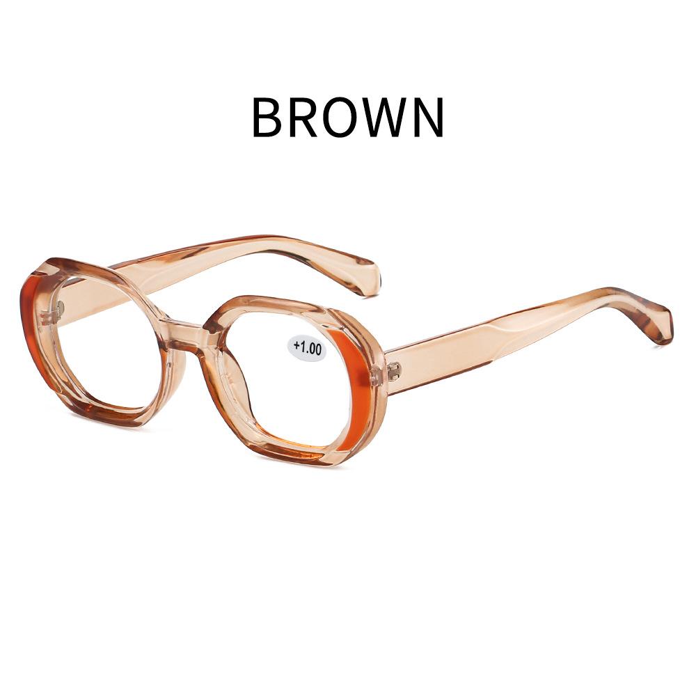 

Zk2515 Anti-Blue Glasses Women S Japan And Korea Personality Irregular Polygon Frame High Definition Reading Glasses 0 degree - anti-blue light glasses