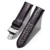 BINLUN Vintage Leather Watch Strap, Genuine Leather Watch Band, Replacement Strap for Men and Women, 18mm, 19mm, 20mm, 21mm, 22mm, Crocodile Pattern,