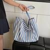 Casual Ριγέ Τσάντα Tote Μεγάλης Χωρητικότητας Γυναικεία Μόδα Μετακινήσεων Τσάντα Ώμου Μεγάλης Χωρητικότητας Τσάντα Tote από Καμβά