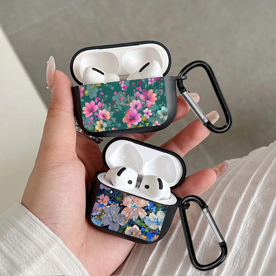 Retro Flowers Earphone Cases Cover Case For Airpods 2 4 3 Pro2 Pro 1 Pro3