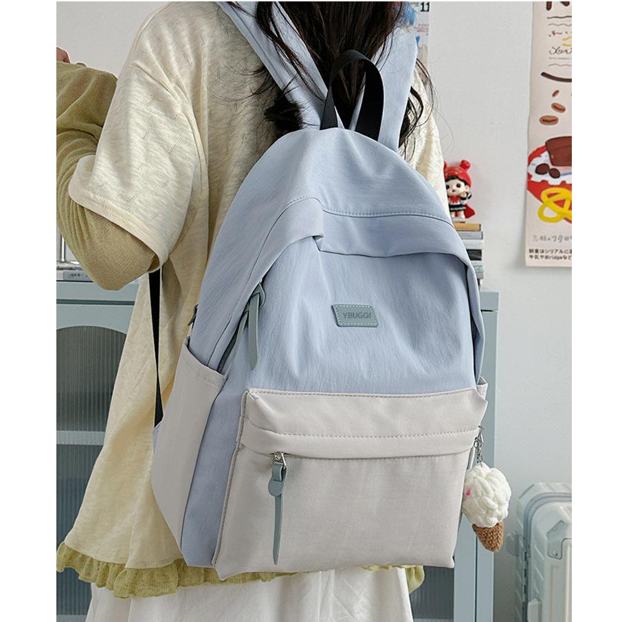 Schoolbag wholesale simple backpack female Japanese versatile size new commuter class schoolbag fashionable cute travel backpack