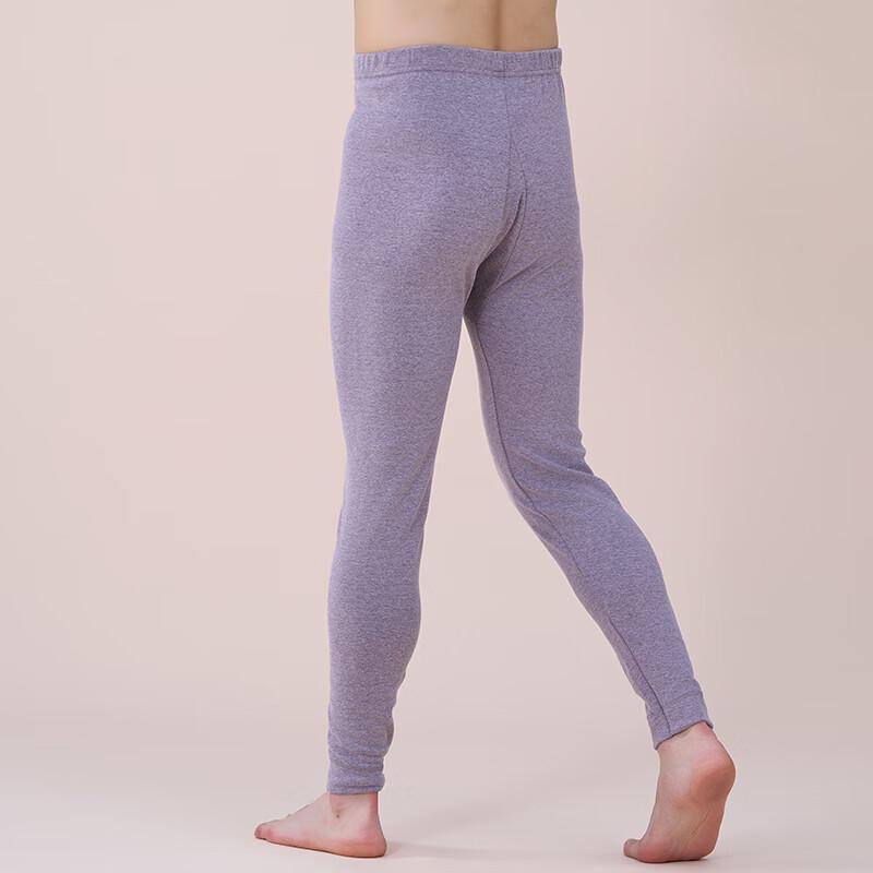 Men's Cotton Blend Thermal Pants with Knee Support