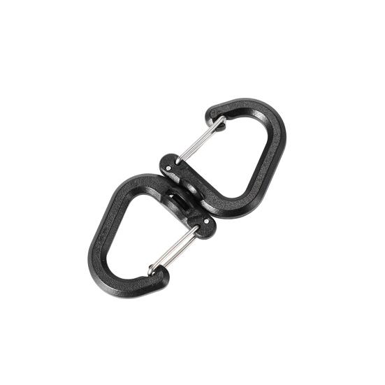 1/5Pcs 360 Degrees Rotating Hook Portable Lightweight Outdoor Camping Hiking S-shaped Swivel