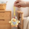 Cute Chick Plush Keychain Pendant with Embroidered Bibs Soft Skin-Friendly Mini Stuffed Animal for Bags And Keys Baby Shower Gift for Kids And Girls
