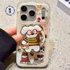 Cute full screen puppy burger cola magnetic suction two-in-one with apple 17promax mobile phone case 16iphone15