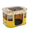 Rectangular Folding Pet Cage with Bed for Dogs & Cats