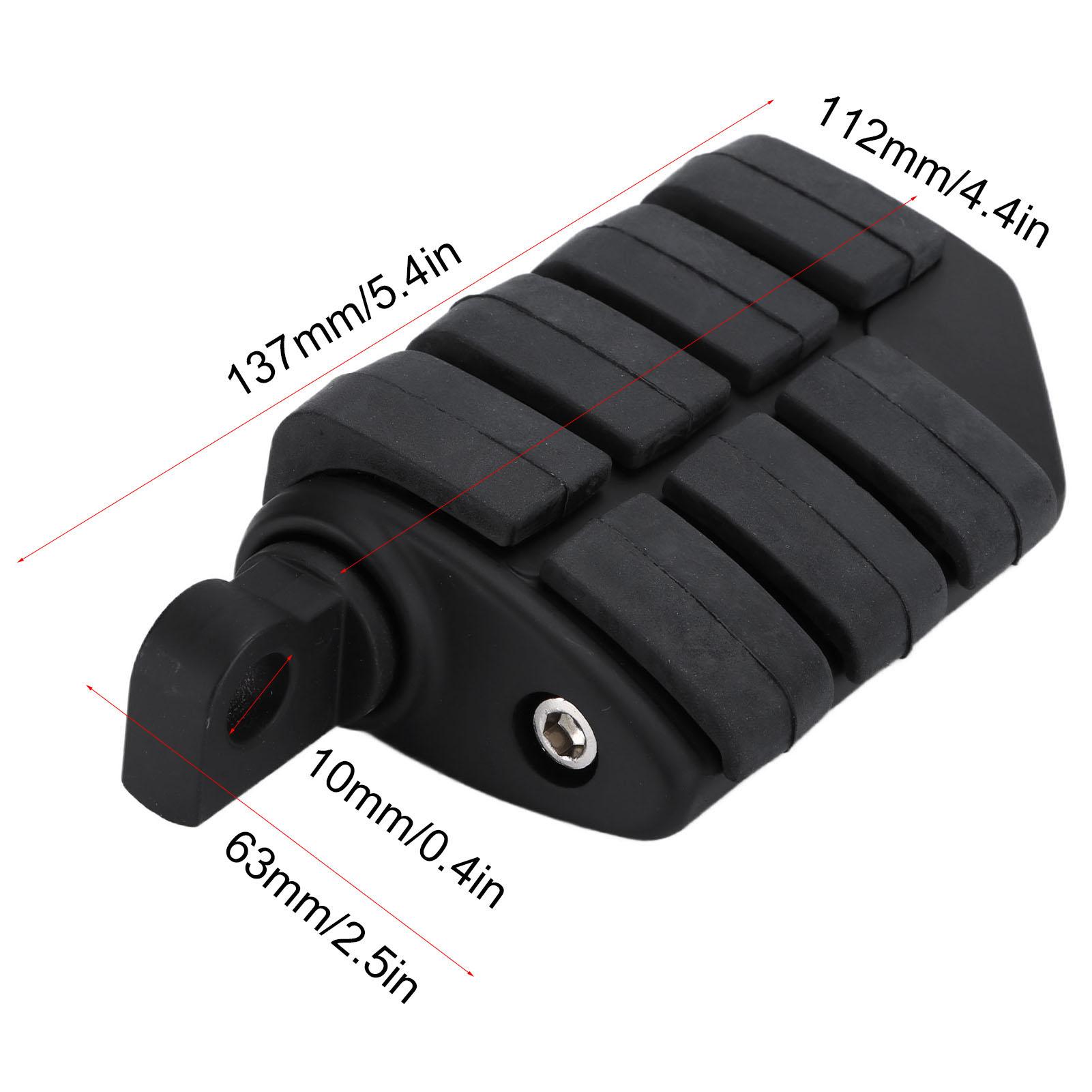 Motorcycle Footpegs Footrest CNC Aluminum Alloy Rubber   Replacement For