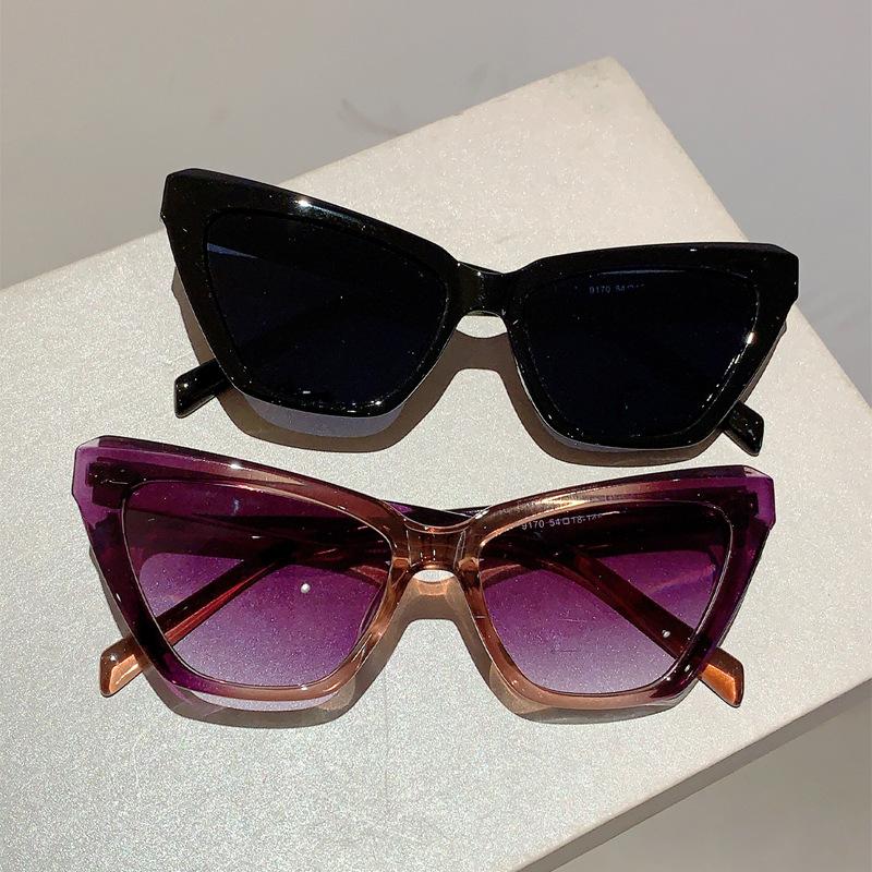Big Frame Vintage Cat Eye Sunglasses Women For Men Luxury Brand Designer Sun Glasses Popular Outdoor Punk Sexy Lady Shades Uv400