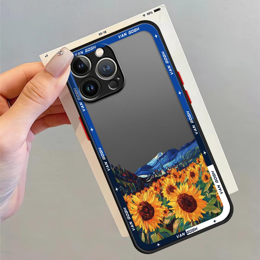 Case for iPhone 17 Pro Max 16 Plus 13 Mini 12 11 15 7 8 SE Air 14 XS XR Funda Back Phone Cover Van Gogh