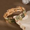 Elastic Stretchable Geometric Bracelet Gold Color Fashion Bracelet  for Party Prom Gift